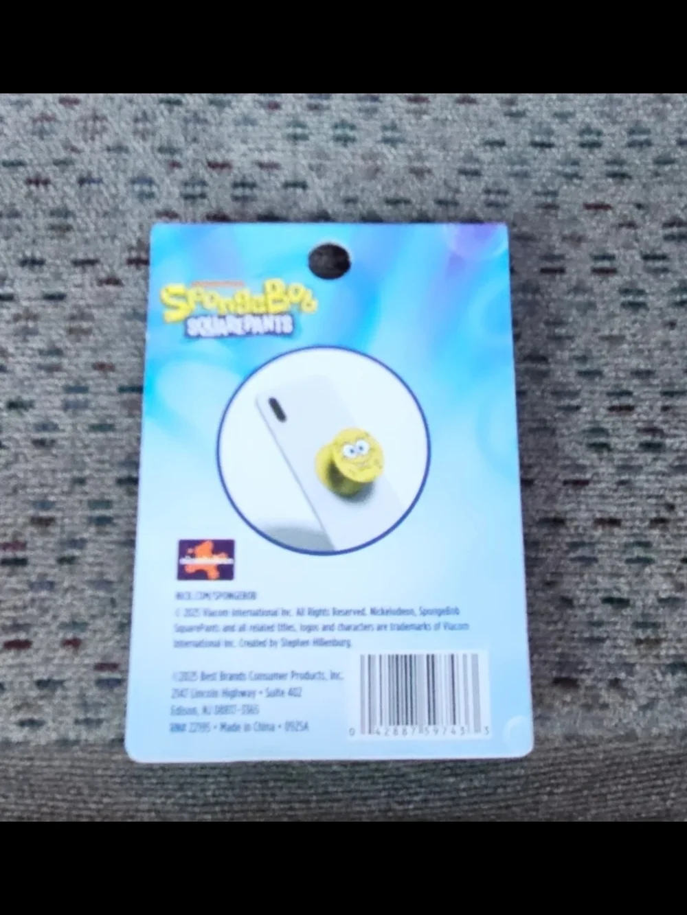 Nickelodeon SpongeBob SquarePants Round Phone Grip BNIB